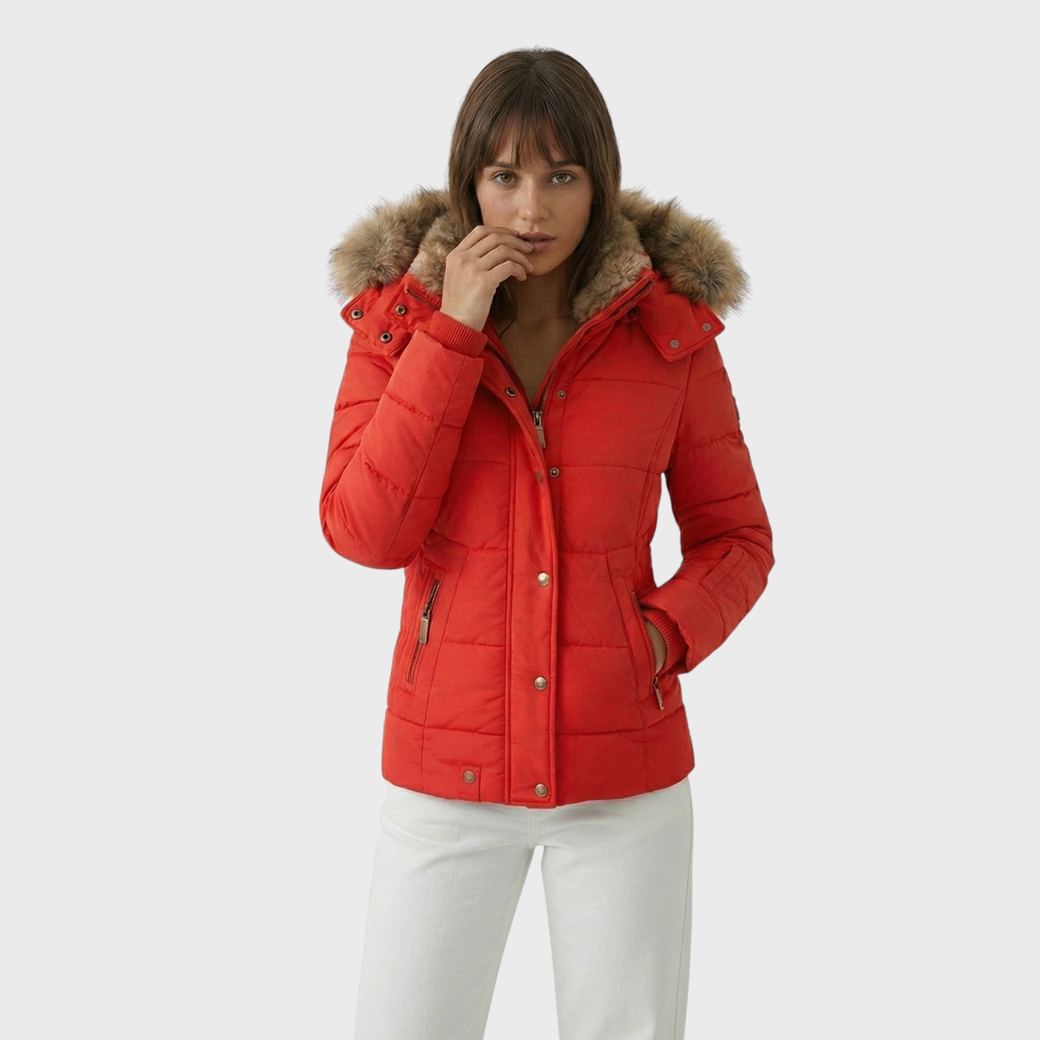 Lucie | Zimní bunda s kožíškovou podšívkou
