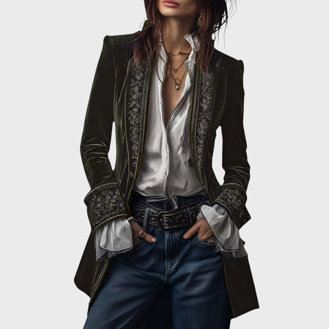 Nuria - Elegantní sametová bunda